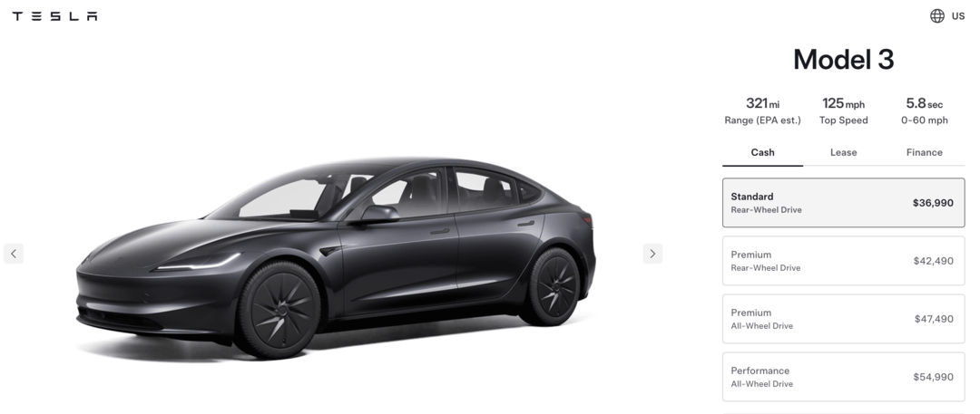 特斯拉股价跌超4%！“简配版”Model Y 定价近4万美元仍被嫌“贵”