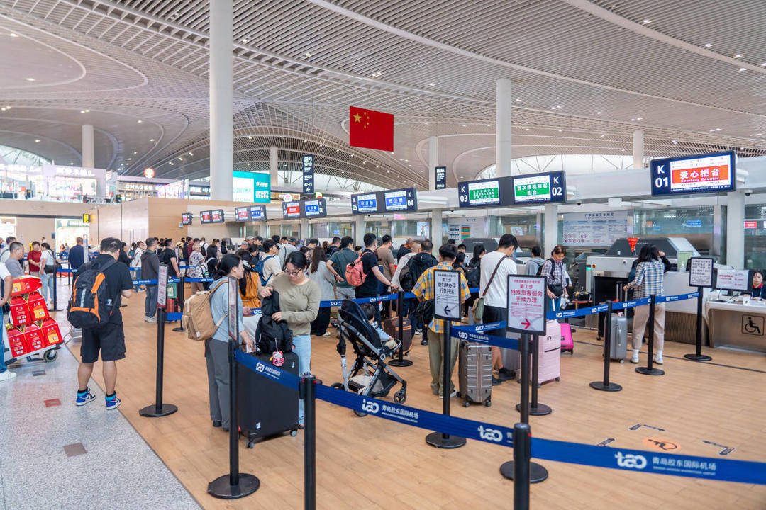 青岛机场双节运送旅客超72万人次，国际旅客量增长27%