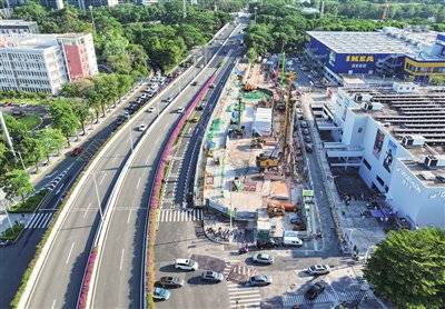 深圳地铁29号线白石洲北站 顺利转入深基坑开挖新阶段