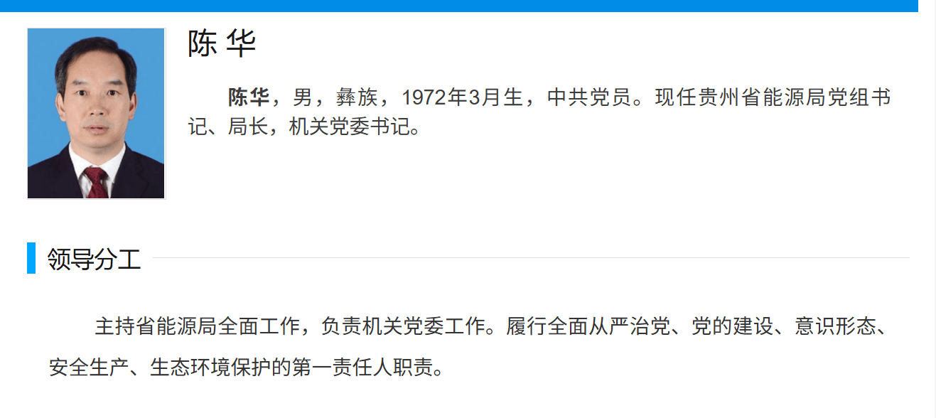 贵州茅台换帅,贵州省能源局“一把手”陈华接棒张德芹
