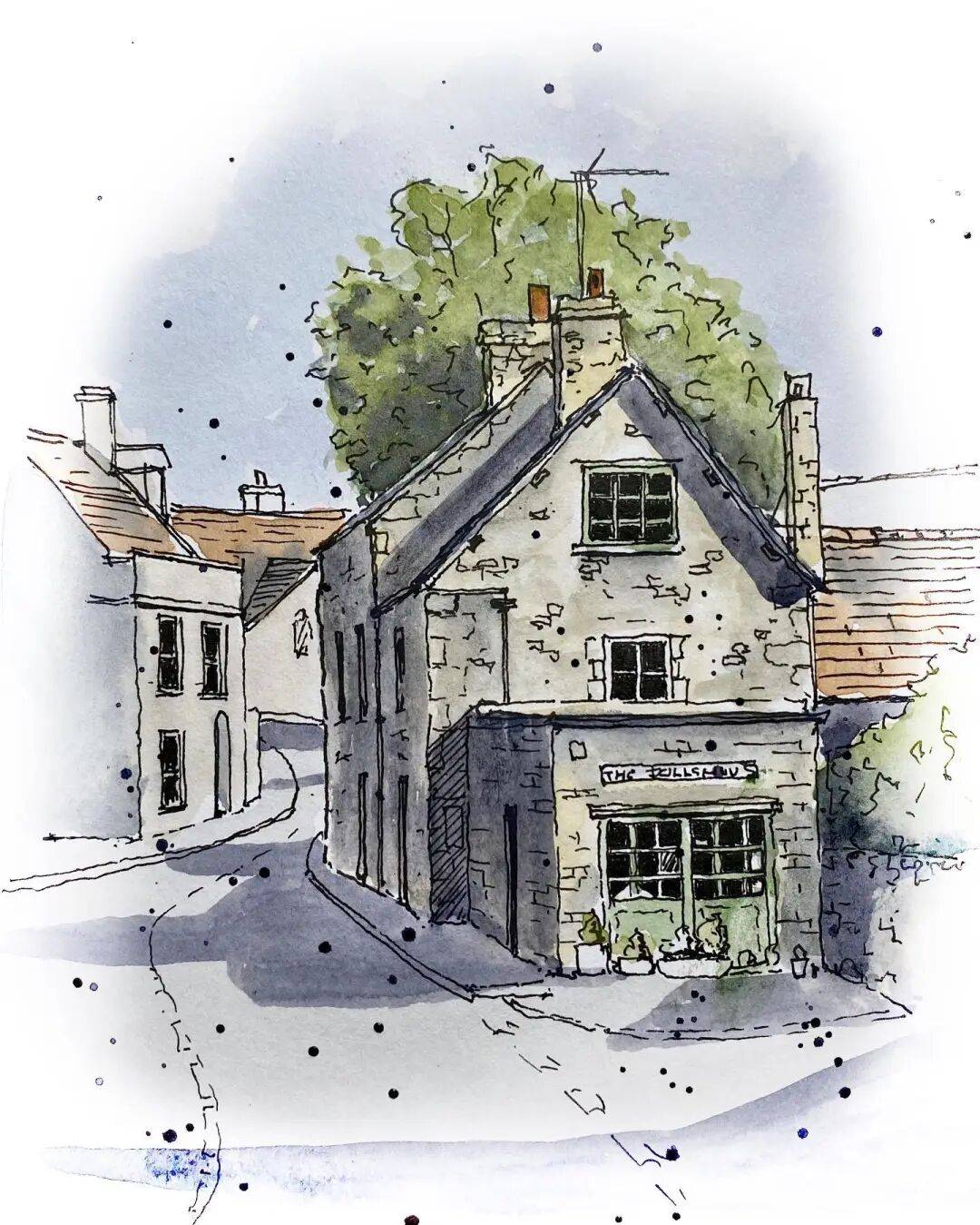 摄影师画的钢笔水彩风景,表现力超强!他用手绘打败了相机