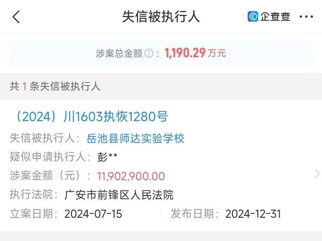 岳池县师达学校被曝欠薪欠缴社保:数千万学费被填房地产窟窿(图5)