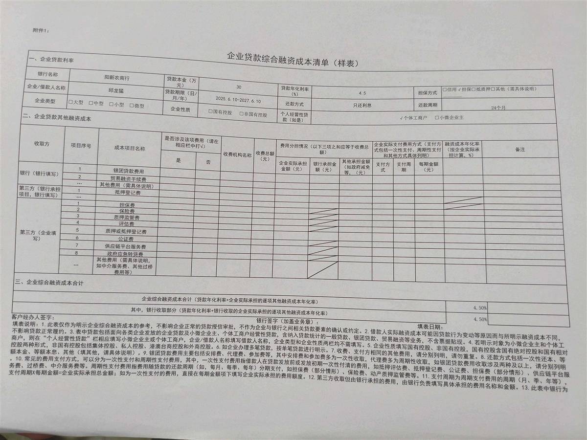 更透明!个人贷款综合融资成本将向借款人明示