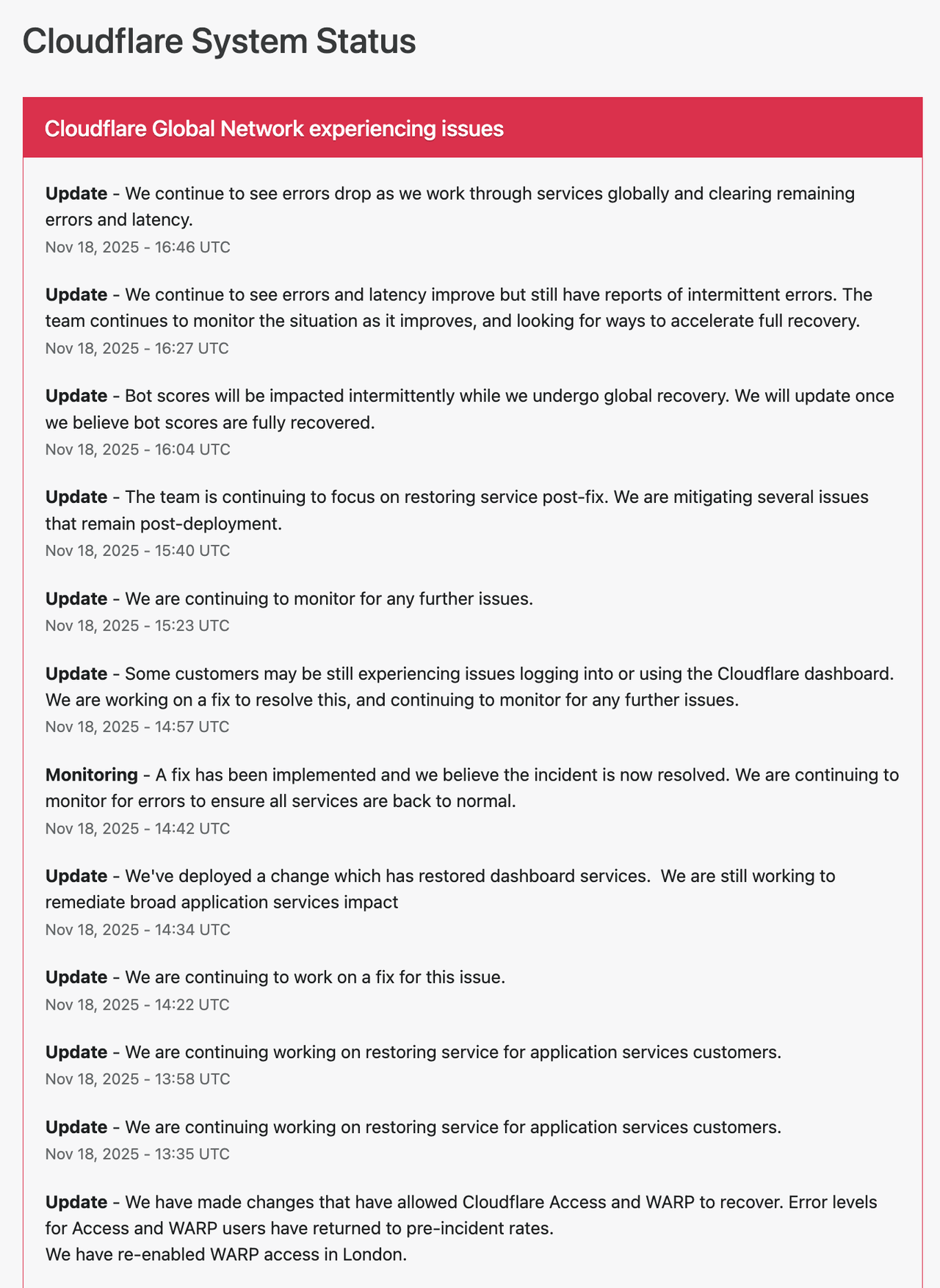 “我慌了，发生了什么？”，Cloudflare故障引发全球互联网混乱