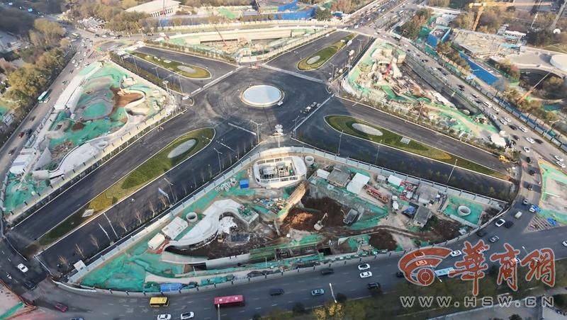西安市张家堡环岛12月8日6时起正式实现十字交通放行