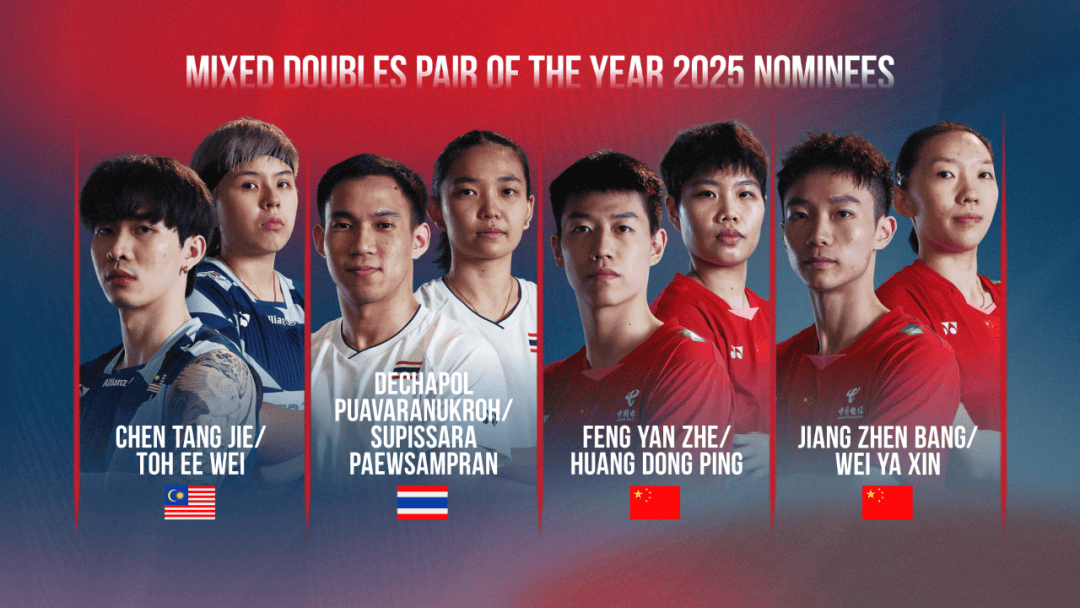 福建2人入选！2025年世界羽联年度最佳运动员提名名单公布