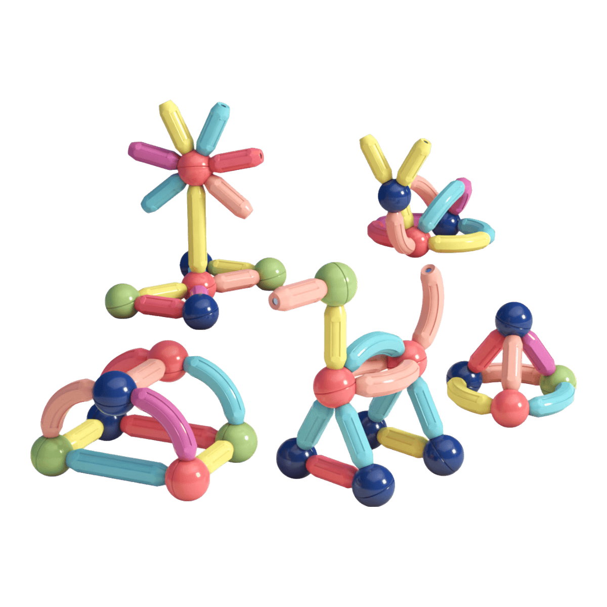 磁力球拼图形_磁力球拼图玩具图片大全