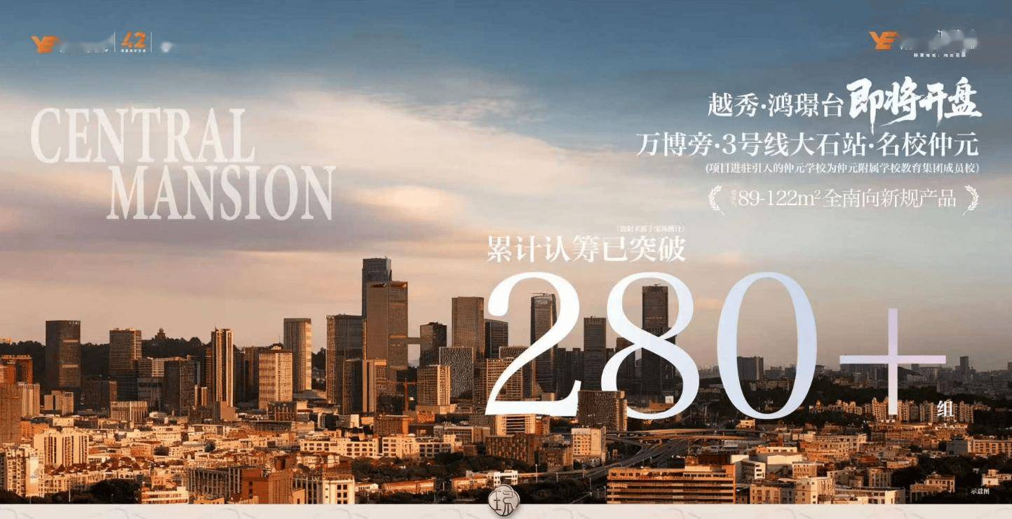 刘艳年底冲刺，越秀鸿璟台累计认筹突破280组_搜狐网