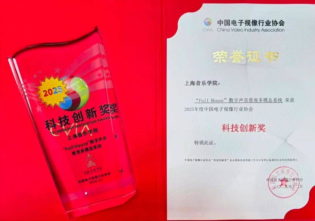 音景观系统获中国电子视像行业协会科技创新奖凯发k8入口上音Full-House数字声(图2)