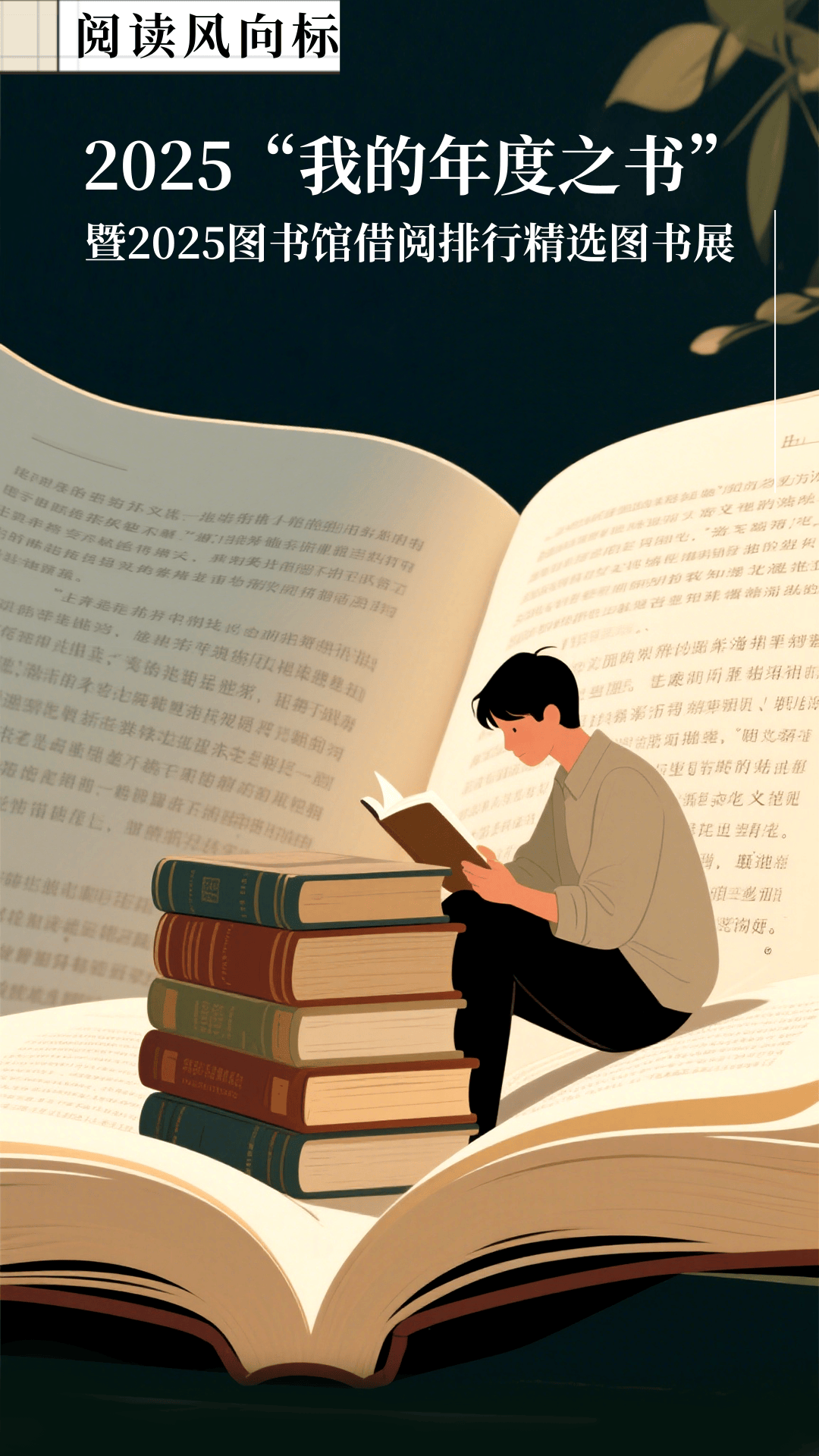 通知公告 | 阅读风向标——2025“我的年度之书”暨2025图书馆借阅排行精选图书展