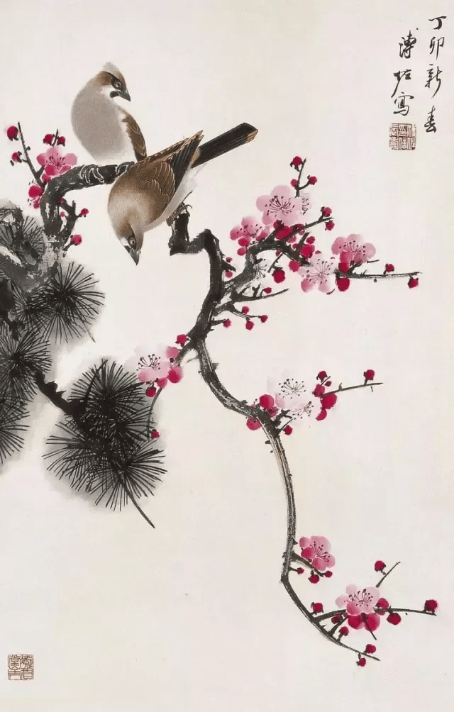 溥佐绘画，干净有意境！