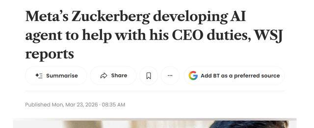 扎克伯格正在开发“CEO智能体” 助其执掌Meta