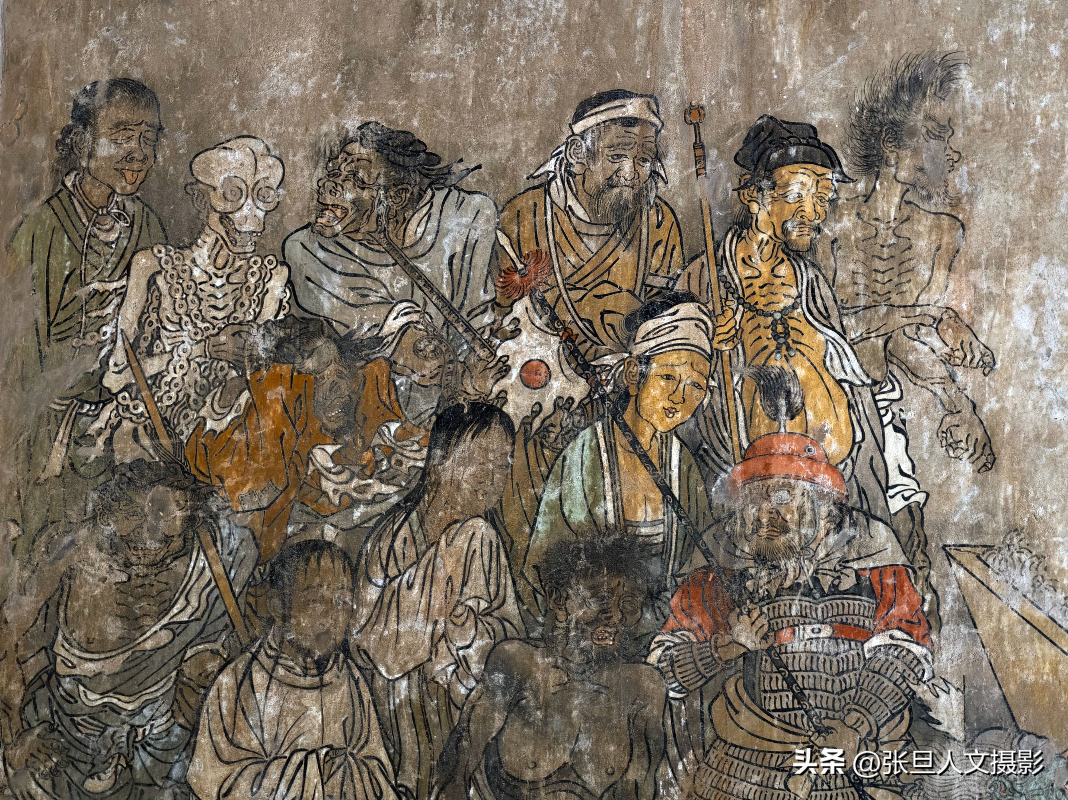 山西稷山:青龙寺壁画 结构严谨 造型优美 被视为元 明两代绘画之杰作_张旦_形象