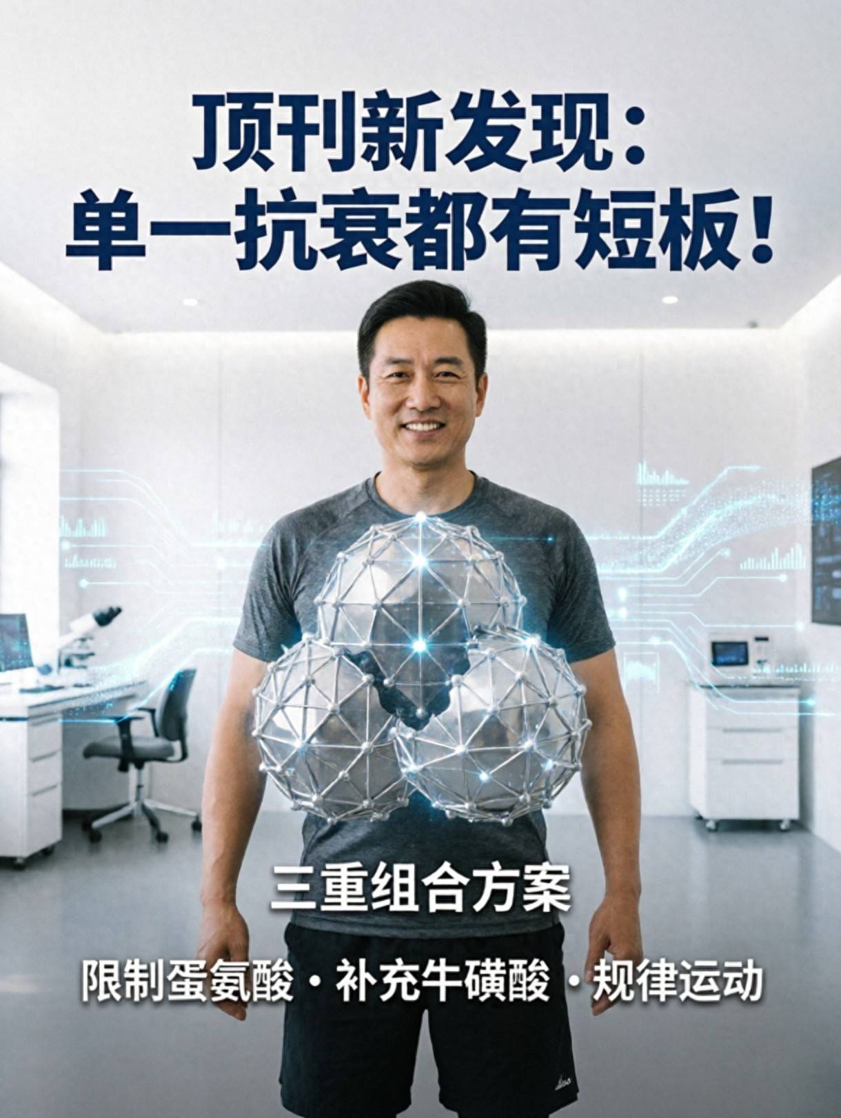 顶刊：单一抗衰都有短板！这“三重组合方案”，才是更稳长寿逻辑