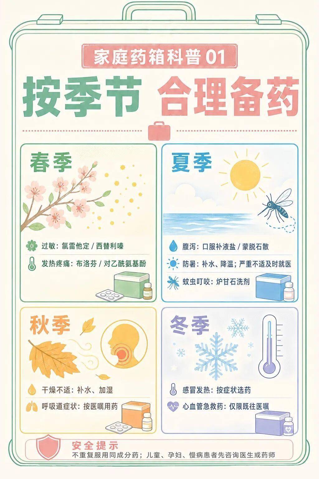换季啦！记得给家庭小药箱做次“体检”