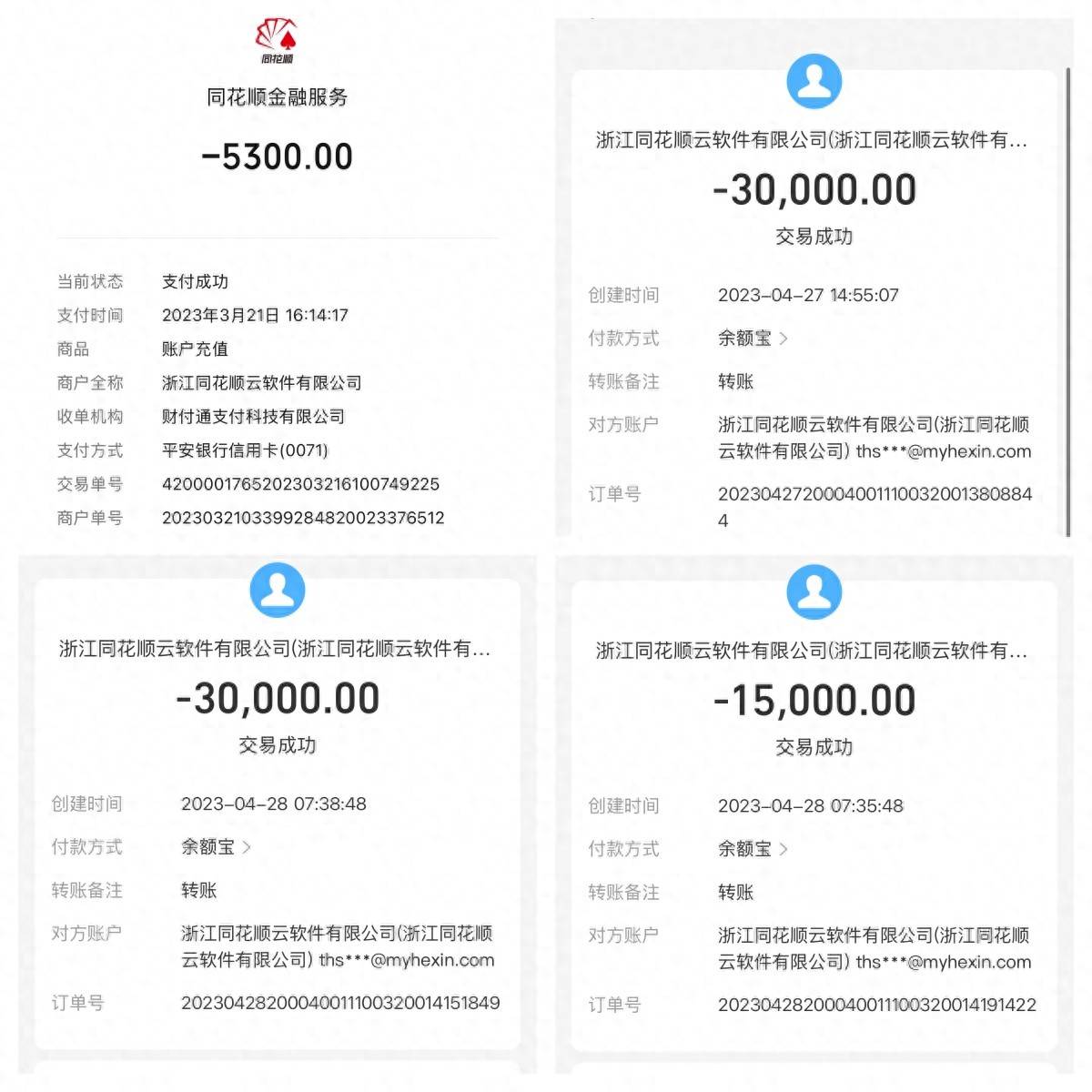投资者反映同花顺金融大师服务未达宣传预期 剩余4万费用未退(图1) 文章配图-1