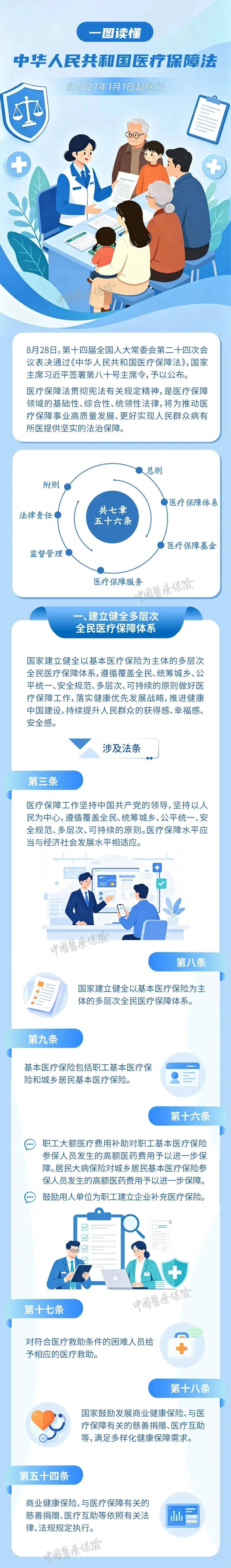 一图读懂《中华人民共和国医疗保障法》_总则_服务_基金