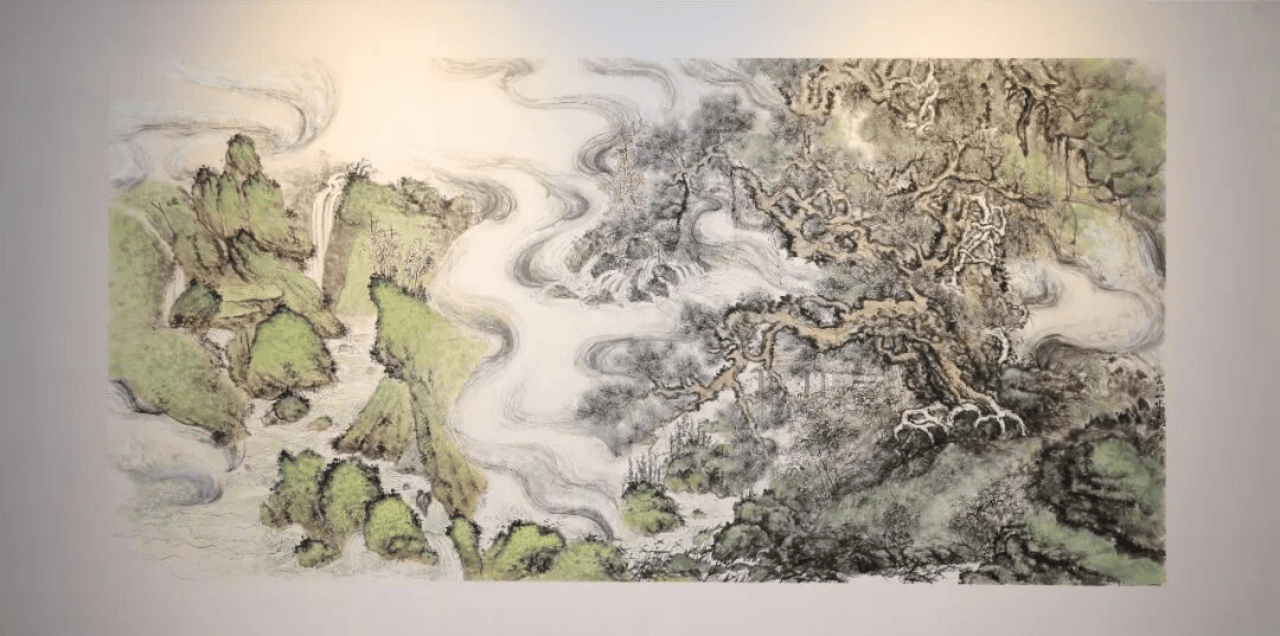 国庆国画书法展览前言_国庆的国画作品展示_